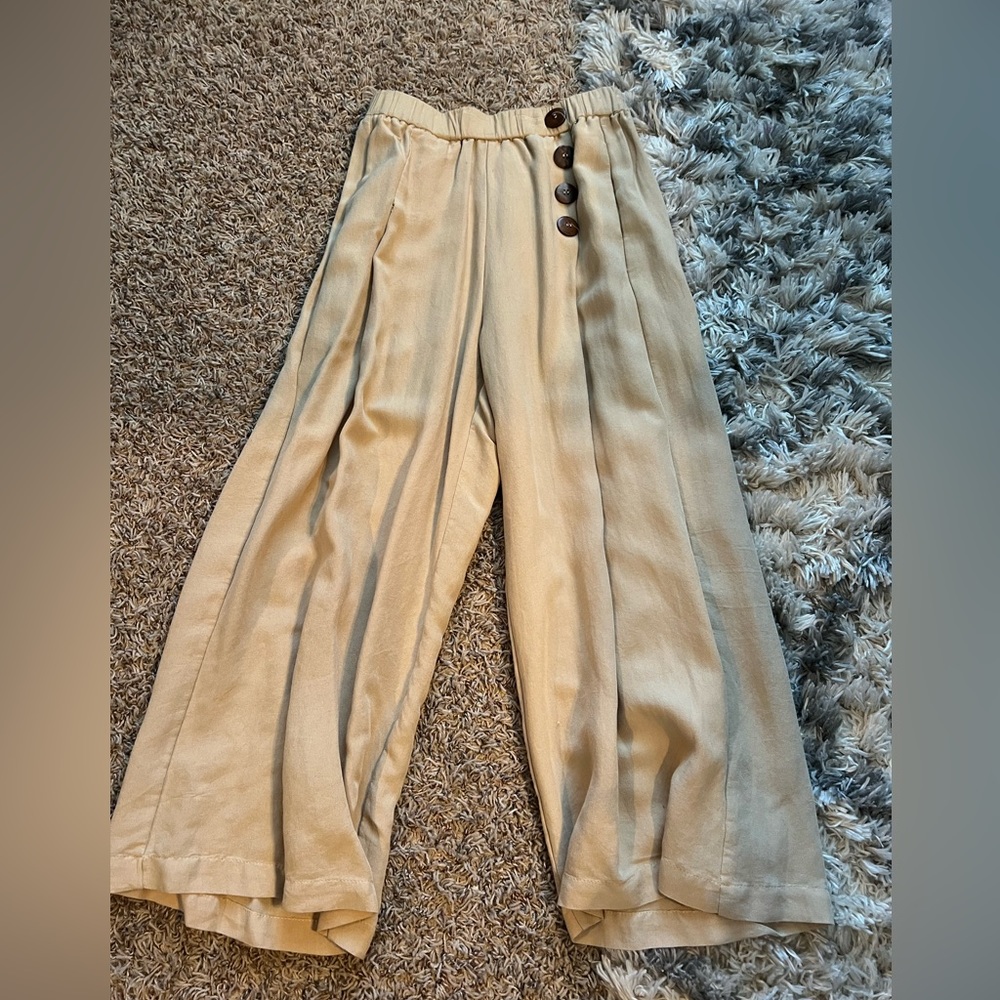 Tan flowy pants